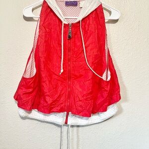 Vtg Women’s Aero Dynamics Mesh Vest Fitness Bicycle EUC Size L Red